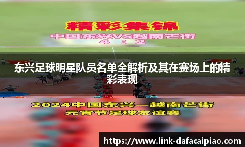 东兴足球明星队员名单全解析及其在赛场上的精彩表现